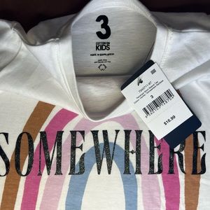 NWT Cotton On Kids Somewhere over the rainbow short sleeve t-shirt